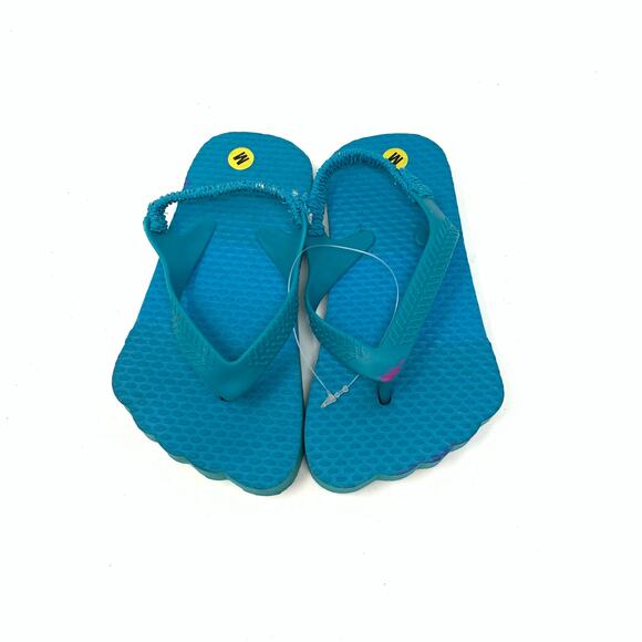NWT Creatology Blue Flip Flops Tongs Sz Medium 9.5 - Picture 4 of 8
